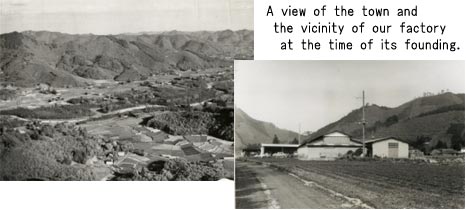 A view of the town and the vicinity of our factory at the time of its founding.