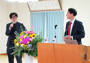 秋本薫社長、松下雄哉社長に特別ご講演