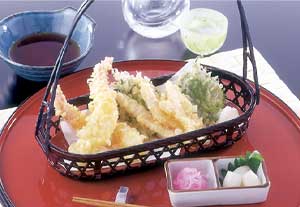 新漬サラダ生姜の天ぷら