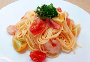 甘酢生姜の冷製パスタ