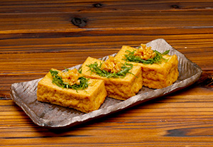 厚揚げ×しょうがフレーク