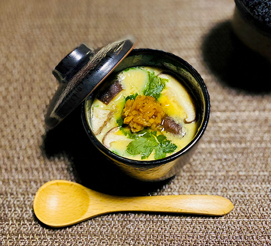 しょうがフレーク茶碗蒸し