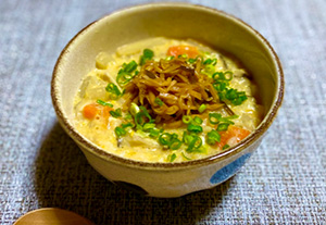 野菜たっぷり！おかずしょうが雑炊