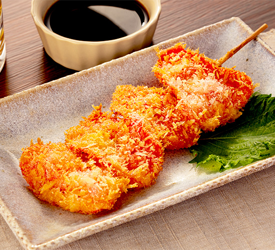 紅しょうが串揚げ