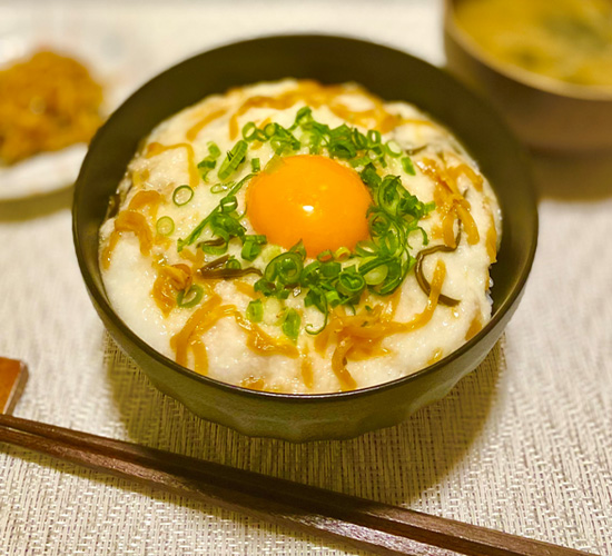 おかずしょうがとろろご飯