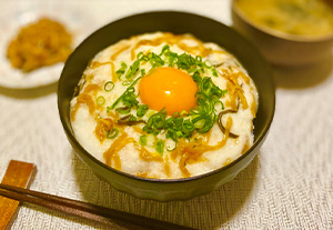 おかずしょうがとろろご飯