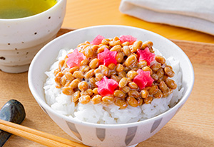 簡単！さくら大根納豆ご飯