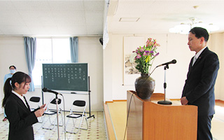 令和4年度入社式【会長祝辞】